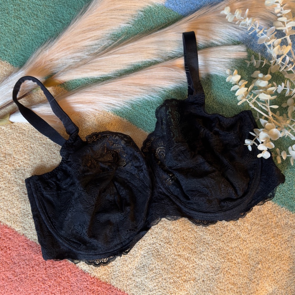 Panache | Andorra Unlined Underwire Bra in Black Lace